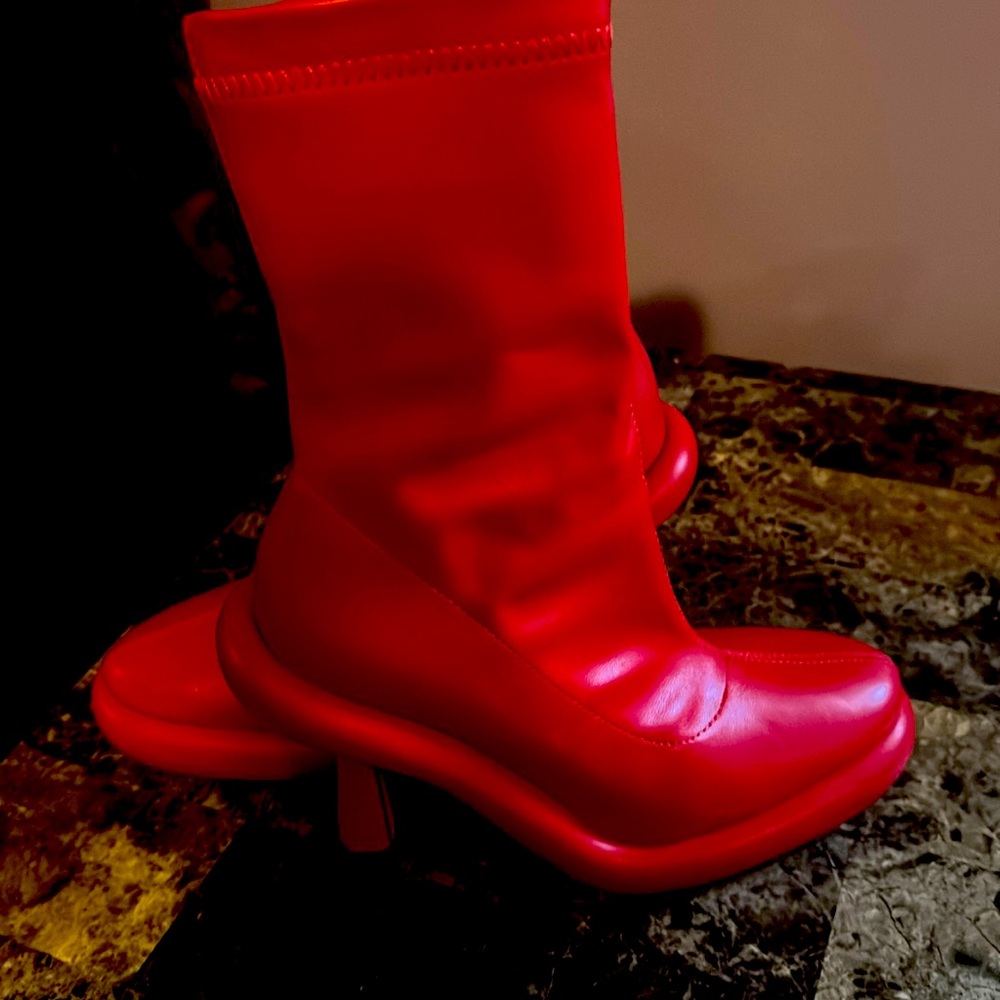 Azalea Wang Red Booties